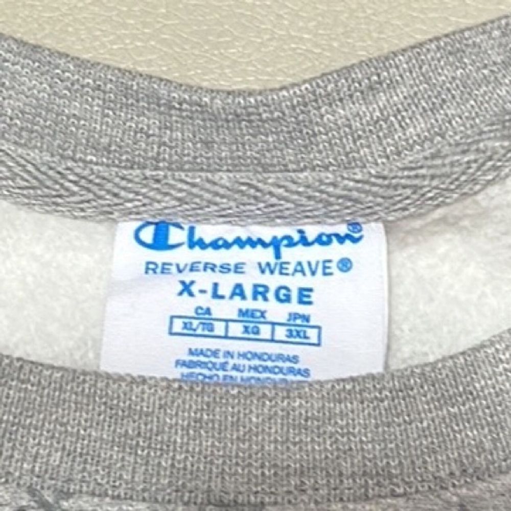 Champion Reverse Weave All Over Script Print Crew… - image 8